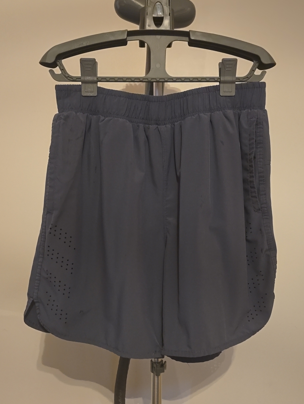 90 Degree By Reflex Navy Athletic Running Shorts - Picture 1 of 3